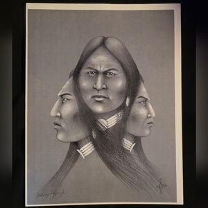 “What’s Ahead?” by Johnny Tiger Jr. – Double Signed Print – $200